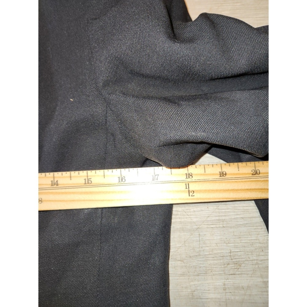 Banana Republic Made in Italy Black 100% Wool Hook Eye Blazer Jacket Womens 6 - Picture 5 of 9